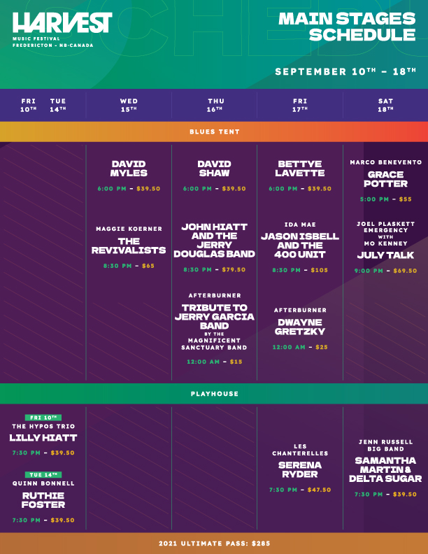 Harvest Of Harmony 2022 Schedule Schedule - Harvest Music Festival : Harvest Music Festival